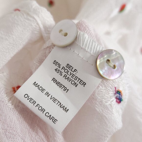 Olive Hill Embroidered Flower Button Down Shirt - Picture 4 of 7